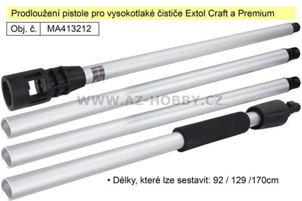 Prodloužení pistole pro vysokotlaké čističe Extol Craft a Extol Premium