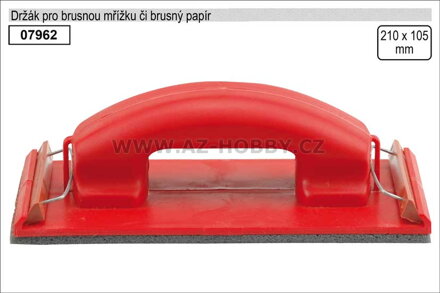 Držák pro brusnou mřížku či brusný papír rozměr 105x210mm