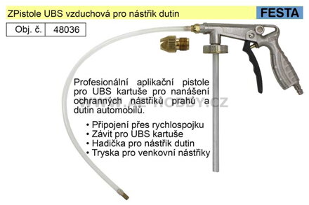 Pistole UBS vzduchová pro nástřik dutin