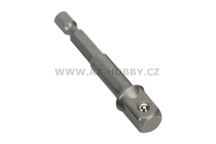 Adaptér Hex 1/4“ na vrtačku se čtyřhranem 3/8" pro ořechy