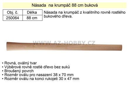 Násada  na krumpáč 88 cm buková