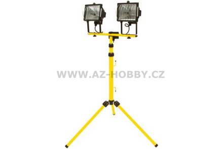 Reflektor halogenový se stojanem Tripod dvojitý 2x500W (TO-82787)