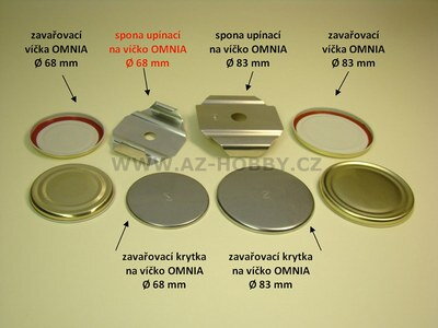 Spona zavařovací N na víčko ¤68mm  5ks