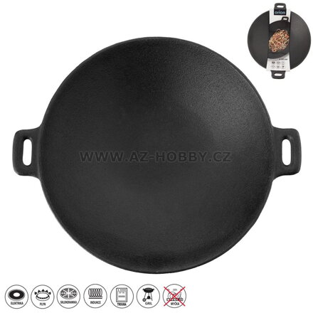 Pánev WOK litina ¤30cm