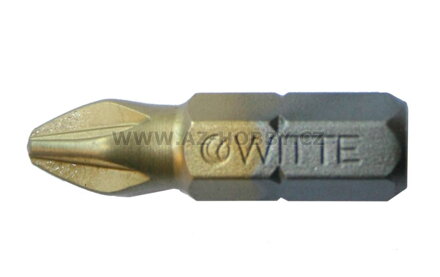 WITTE bit PZ1 x 25mm 1/4" TiN