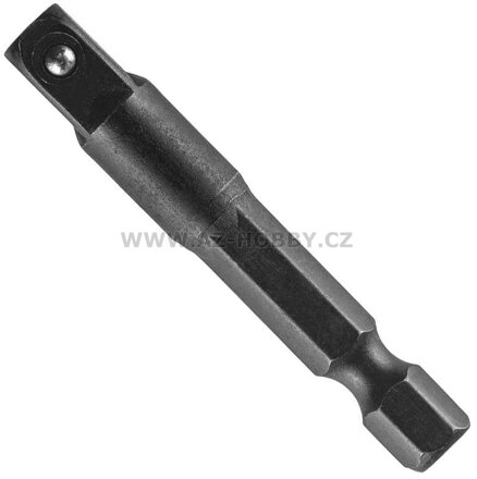 Adaptér Hex 1/4" se čtyřhranem 1/4", délka 50mm, úderový Graphite