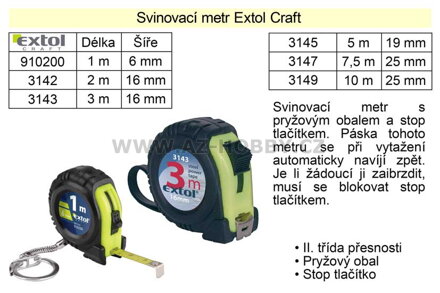 Metr svinovací Extol Craft délka  5 m