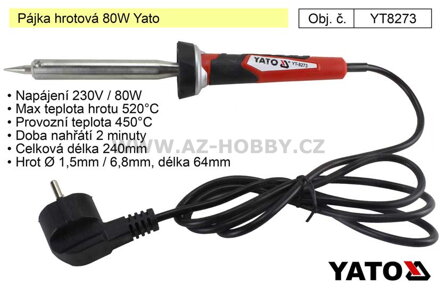 Pájka hrotová 80W Yato YT-8273