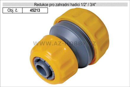 Redukce pro zahradní hadici průměr z 1/2" na 3/4"