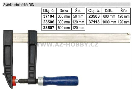 Svěrka stolařská  DIN  500x120mm