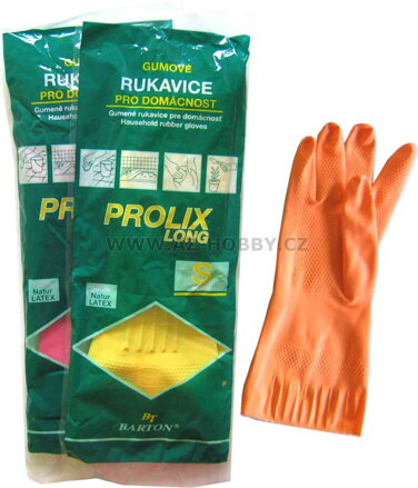 Rukavice úklidové latex L  PROLIX LONG