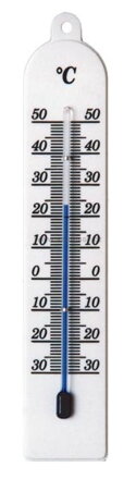 Teploměr pokojový plast 17x3,5cm  SCHNEIDER
