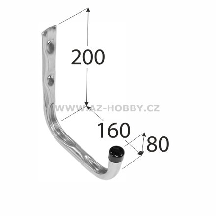 Hák závěsný jednoduchý 160mm  HPU VELANO