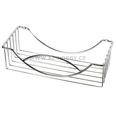 Polička koupelnová chrom 29x8,7x13cm  AWD0198